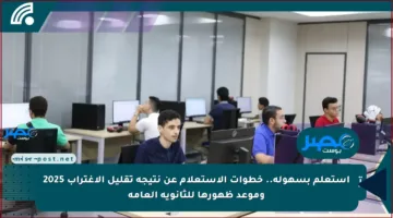 استعلم بسهولة.. خطوات الاستعلام عن نتيجة تقليل الاغتراب 2025 وموعد ظهورها للثانوية العامة